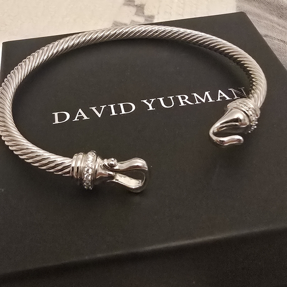 David Yurman Silver Men's Bracelet - Picture 1 of 5